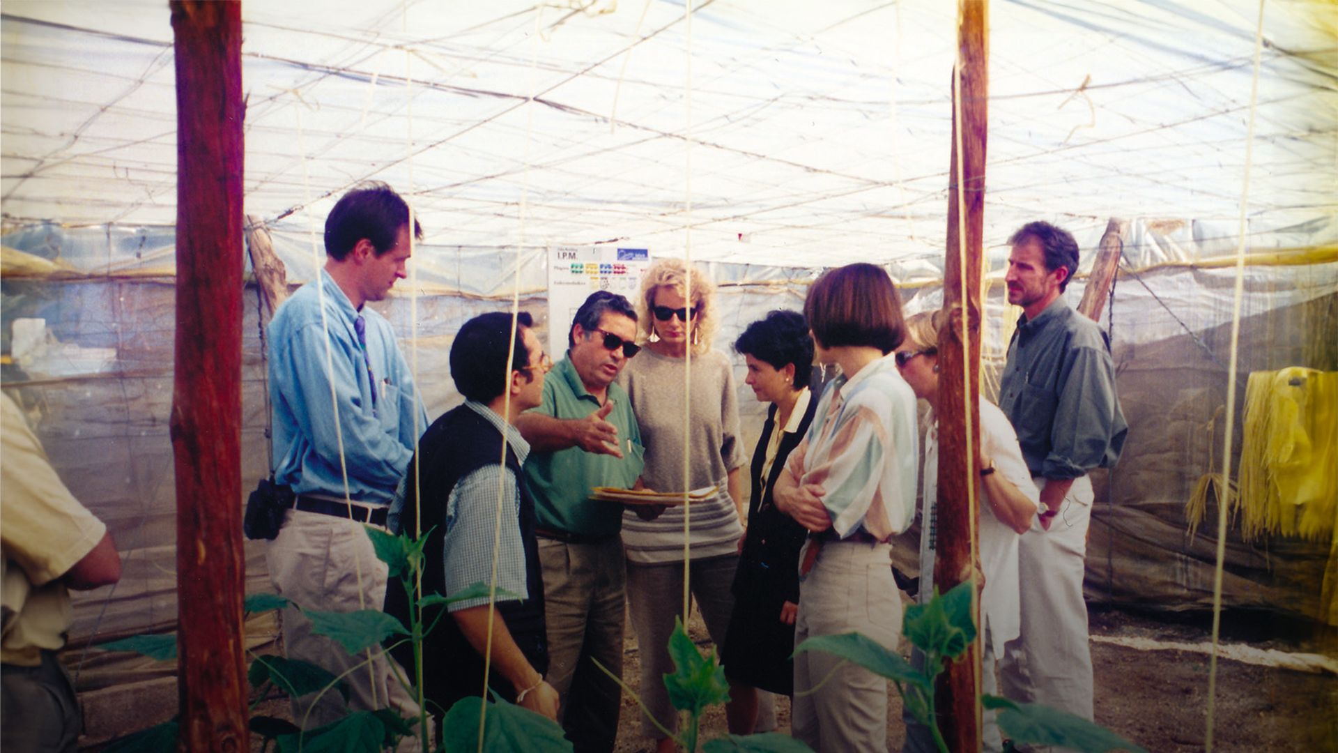 Image of a farm visit during the first years of the EUREPGAP initiative