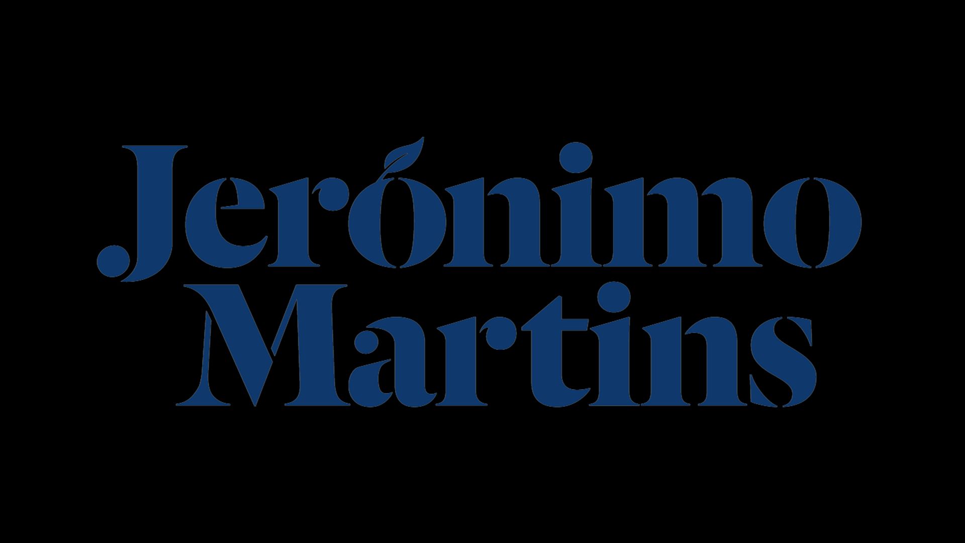 Jerónimo Martins Group logo in navy blue on a white background